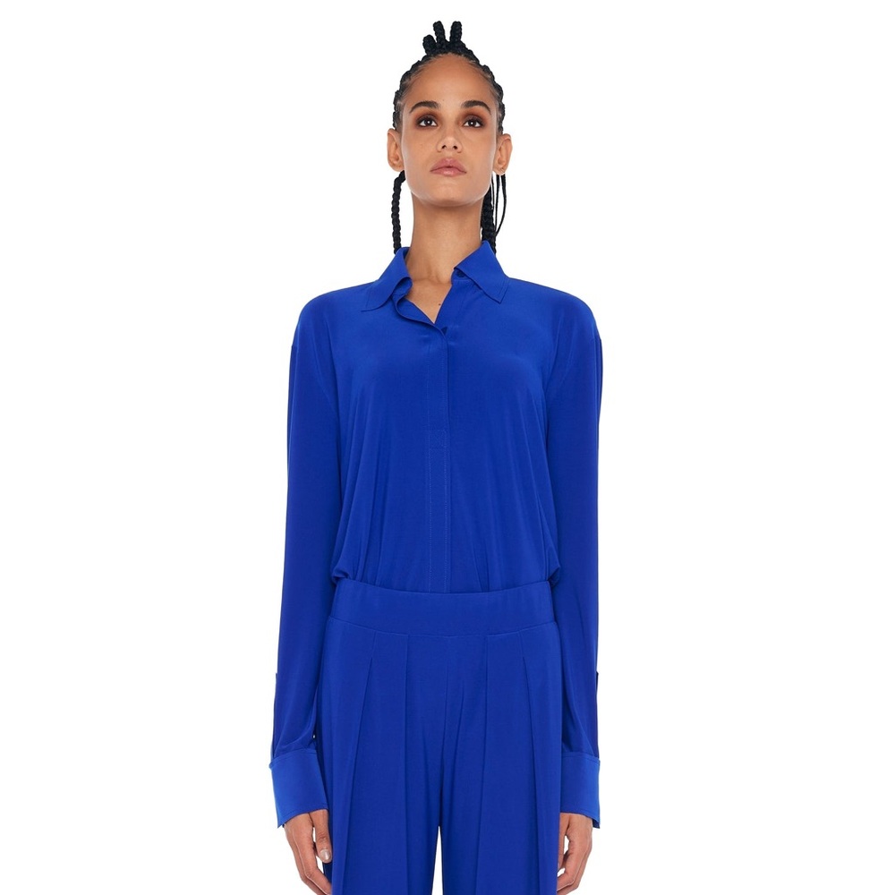Norma Kamali
Women's electric blue Nk Shirt With Collar Stand BRAND NEW